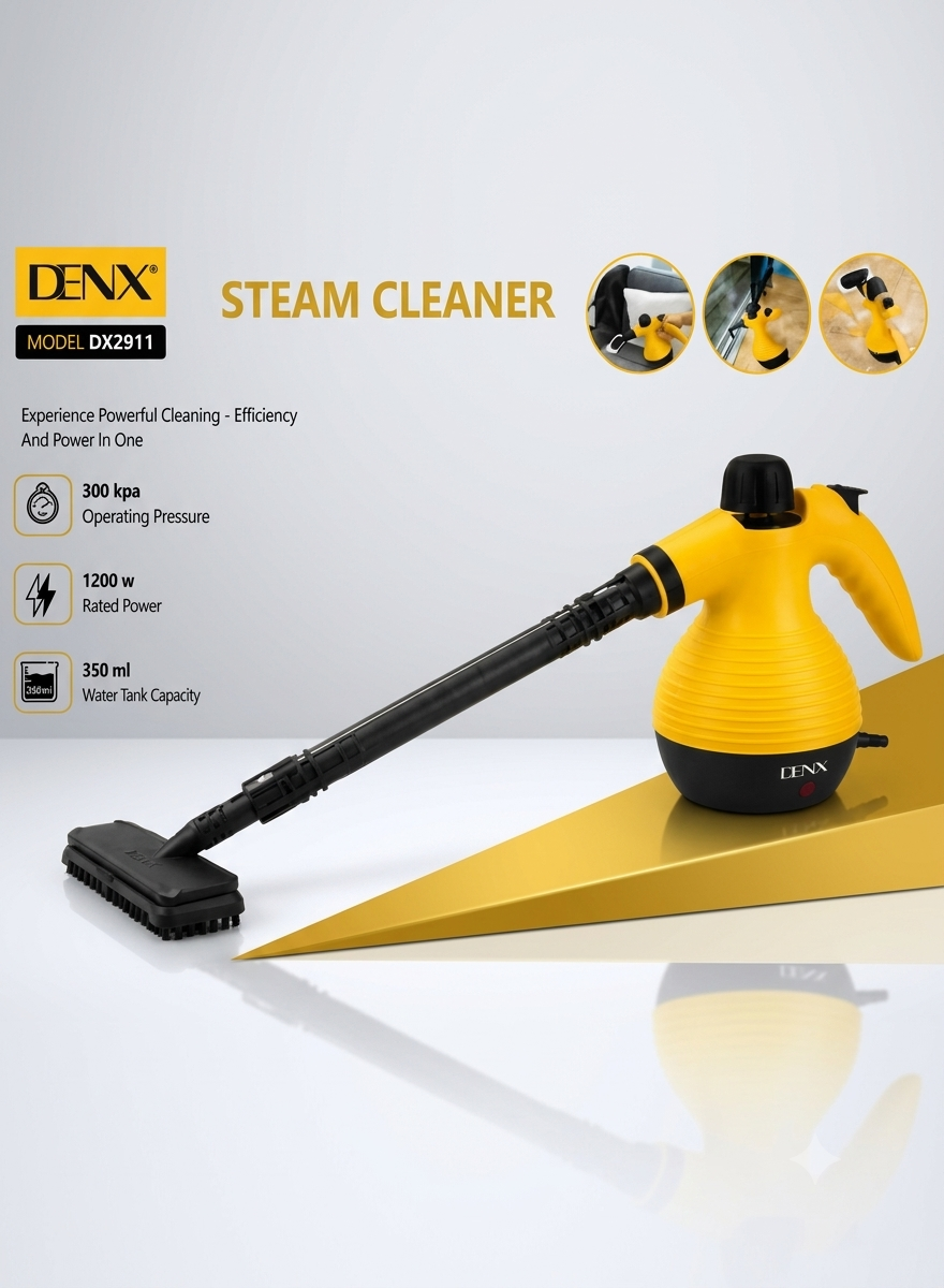 A multi-use steam cleaning device that operates electrically, with a power of 1200 watts, and a water capacity of 350 ml - Image 6